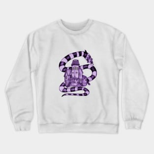 Beetlejuice House || Tim Burton Fan Art - White Background Crewneck Sweatshirt